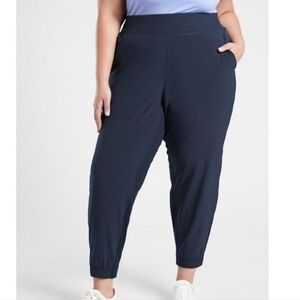 Athleta Brooklyn Jogger Pants Navy Blue Womens Plus Size 26